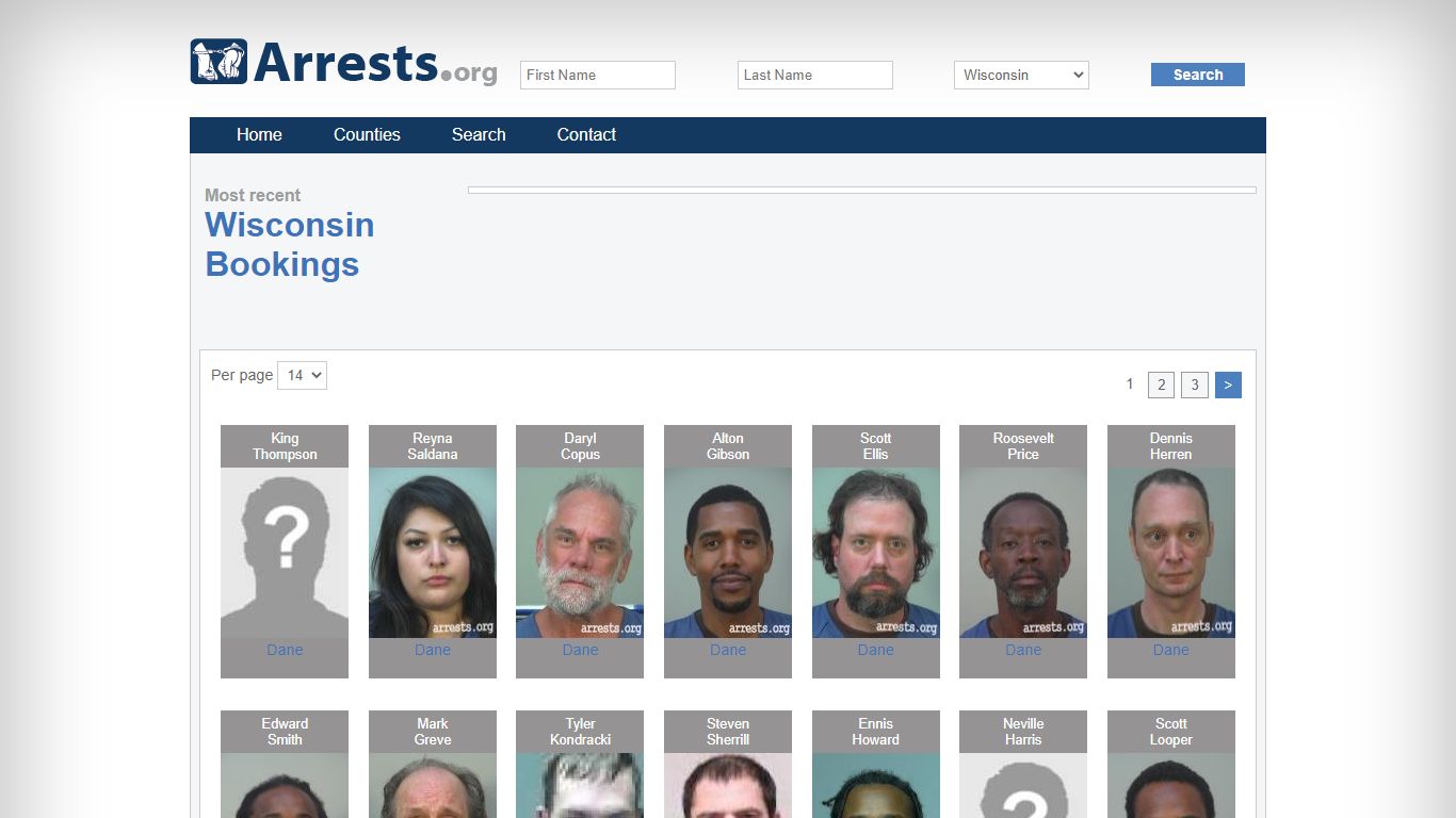 Wisconsin Arrests and Inmate Search